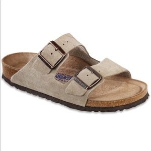 Birkenstock Arizona Footbed Sandal - Taupe Suede